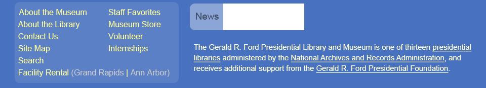 Ford presidential library grant