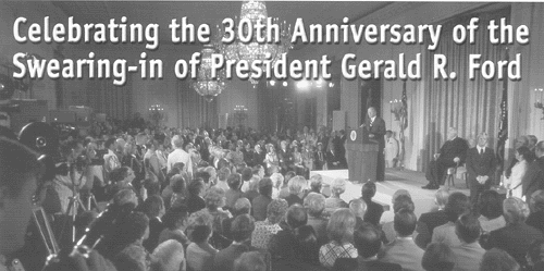 Swearing in ceremony for gerald ford as vice-president #8