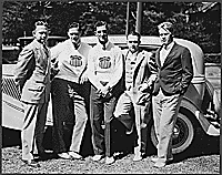 Gerald Ford with other University of Michigan football players