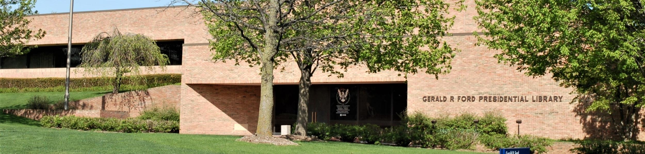 exterior of the Gerald R. Ford Presidential Library