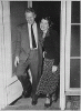 H0039-1. Gerald R. Ford, Jr. and Betty Ford walking through an unidentified doorway. 1948. 