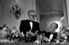 A1013-5A. Italian President Giovanni Leone makes remarks at a State Dinner held in his honor during the State Visit of the President and Mrs. Leone. State Dining Room, White House. September 25, 1974. A1013-5A. Italian President Giovanni Leone makes remarks at a State Dinner held in his honor during the State Visit of the President and Mrs. Leone. State Dining Room, White House. September 25, 1974.