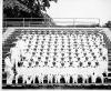 AV82-18-0034. GRF with a large group of naval officers, Chapel Hill, North Carolina. ca. 1943
