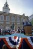 B0506-32. President Ford speaks at Independence Hall in a ceremonial event to mark the nation’s Bicentennial.  Philadelphia, Pennsylvania.  July 4, 1976.