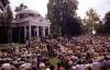 B0522-07. President Ford welcomes 100 new American citizens in a Bicentennial naturalization ceremony at Monticello, the historic home of Thomas Jefferson.  Charlottesville, Virginia.  July 5, 1976. 