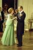 B0570-28. First Lady Betty Ford and Prince Philip dance during the state dinner in honor of Queen Elizabeth II and Prince Philip at the White House.  July 7, 1976. 