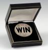 WIN sterling silver pin