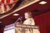A0980-15. First Lady Betty Ford makes remarks at a Candidate's Luncheon sponsored by Republican Women Power of Illinois.  The theme of the luncheon was “You’ve Come A Long Way, Baby!” Conrad Hilton Hotel, Chicago, IL, September 24, 1974. 
