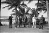 B0415-31. The participants in the Second International Economic Summit Conference gather under the palms for a press photo. Dorado Beach, Puerto Rico.  June 27, 1976. 