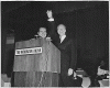 H0036-1. Representative Gerald R. Ford introduces President Richard M. Nixon at the Washington Hilton Hotel, Washington, DC. 1969.