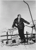 H0042-1. Gerald R. Ford skiing in Snow Basin, UT. 1967.