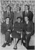 H0044-1. Gerald R. Ford, Jr., poses with his parents, Mr. and Mrs. Gerald R. Ford, Sr., and his half-brothers Tom, Dick, and Jim Ford at his wedding reception. October 15, 1948.