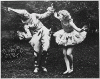 H0048-3. Betty Bloomer (left) and Mary Snapp in "Scenes from Scaramouche" at the annual May Dance, Calla Travis School of Dance, Grand Rapids, Michigan. 1936.