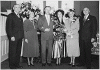 H0068-1. Mr. and Mrs. Gerald R. Ford, Jr., pose with their parents on their wedding day. On left: Gerald R. Ford, Sr., and Dorothy Gardner Ford; on right: Hortense Neahr Bloomer Godwin and Arthur Meigs Godwin. October 15, 1948.