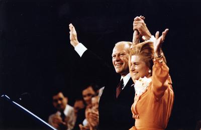 B1192-07 - President and Mrs. Ford at the Republican National Convention in Kansas City, Missouri. August 19, 1976.