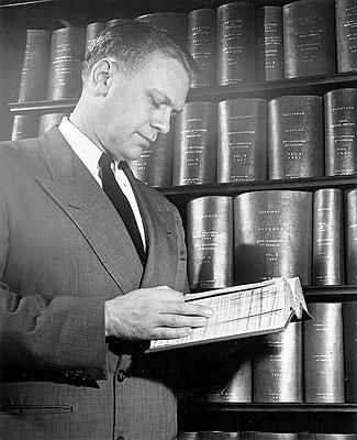 H0012-02. Congressman Ford at work in his office. ca. 1950