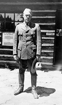 H0014-04. Gerald Ford as a ranger at Yellowstone National Park. 1936