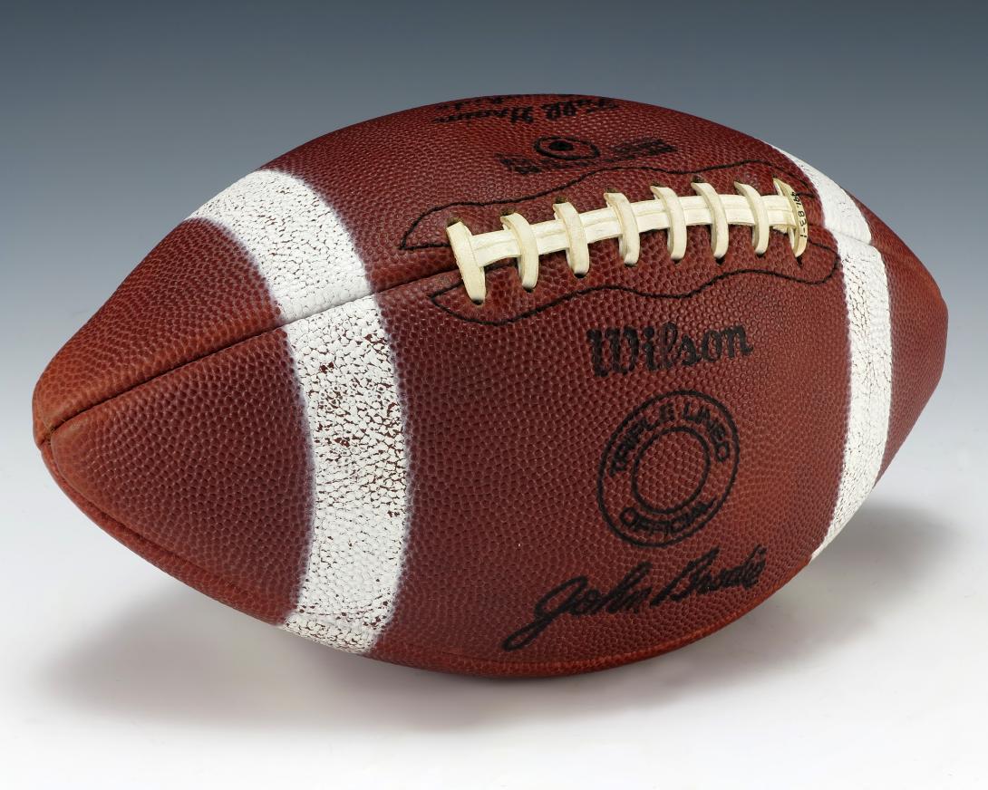 John Brodie signature football