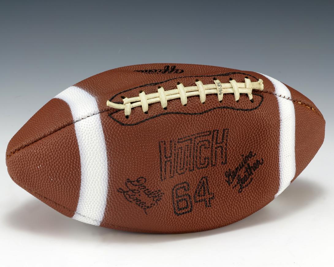 Football signed by Johnny Unitas