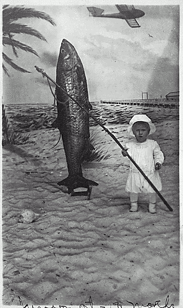 H0020-4. Gerald R. Ford, Jr. (then known as Leslie Lynch King, Jr.) holding a fishing rod, poses for portrait. February 1915.